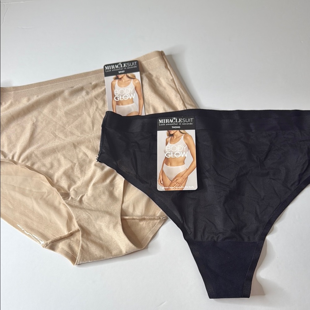 Miraclesuit Assortment of Body Glow Panties 2 Pairs Size Large / 7